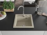 Mexen Vito konyhai mosogató gránit 1 medence+ pop up szifon 520 x 490 mm, beige - 6503521000-69 1 medencés (5907709193857)