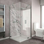 Wallplex fürdőszobai dekorpanel Fehér márvány 90 cm x 200 cm