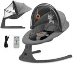 KinderKraft Ringató üléske melódiával 2 az 1-ben Lumi, 9 kg-ig, Premium Dark grey