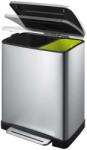 EKO E-Cube Pedálos Szemetest - Rozsdamentes Acél - 19 Liter