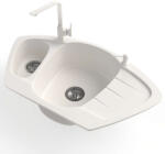 NERO - Compact Sarok Mosogató - Gránit - 90cm