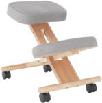 Tempo Ergonomikus térdelőszék, szürkésbarna Taupe/bükkfa, FLONET