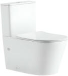 Eurostandard Viva ES AVVA monoblokk WC - perem nélküli - WC ülőkével komplett - mély öblítésű