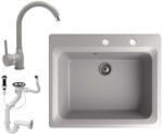 NERO Italia Gránit Mosogató Szett - Szürke - 60cm - pepita - 52 090 Ft