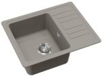 Evido Home 45S compact gránit mosogató 575x460 mm platina