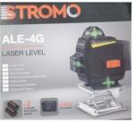  STROMO ALE-4G Zöld Fényű Keresztvonalas Lézeres Szintező 2 db akkumulátorral, emelőtalppal és kofferrel