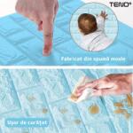 Teno 200x 3D Teno® Small Brick Tapéta készlet, fedofelület 26, 48 nm, öntapadós, vízálló, könnyen felszerelheto, modern dizájn, 38, 5x34 cm, kék