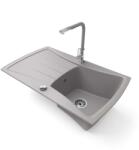 NERO Venezia Gránit Mosogató - Egymedencés - 81, 3x48, 2 cm - pepita - 58 800 Ft