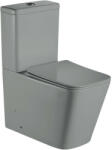 Welland Cono Rimless kompakt/monoblokk WC szett + soft-close slim WC ülőke (szürke) - pepita
