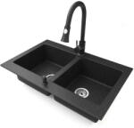 NERO Verso - Gránit Mosogatótálca - 75 cm