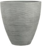 Patio Kubus kerek kerti kaspó 40x42 cm szürke (5900791064272)