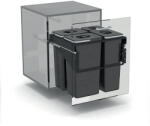 EKOTECH - Beépíthető hulladékgyűjtő FRONT 60 - 1x7 liter+3x26 liter (950141606) - pepita