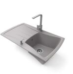 NERO Venezia Gránit Mosogató - Egymedencés - 45cm
