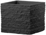 Patio Kubus Kerti Kaspó - Antracit - 27x27x24 cm (5900791001659)