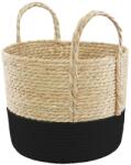 Ambition Boho füles kosár 27x28 cm fekete (5904134804617)