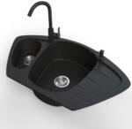 NERO - Compact Sarok Mosogató - Gránit - 90cm - pepita - 63 800 Ft