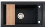 NERO Panama Gránit Mosogató - Fekete - 68, 6x42, 7 cm - pepita - 44 900 Ft