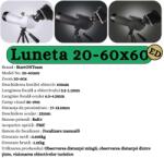 StartONTeam Eagle 20-60x60 ED, BAK4, Professzionális HD, Manuális Fókusz, állvánnyal és hordtáskával vadászathoz vagy madármegfigyeléshez fehér