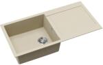 Evido Cubo XL 6S gránit mosogató, 1000 x 500 mm, bézs