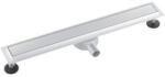 aquasan Premium zuhanyfolyóka 700 mm fehér edzett üveg fedlappal, rozsdamentes alappal (AQS-PFEU-700)