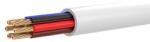Hikvision Cablu antiefractie 4 fire HikVision DS-1AC4AUC1, 4x0.22mm2, conductor cupru 99.95%, izolare PVC, diametru 3.6mm, manta alba rezistenta, conformitate RoHS 2.0, CPR clasa Eca, temperatura -20. . . +70 g