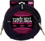 Ernie Ball 6397 7, 5m szövet fekete-lila hangszerkábel Jack-Jack