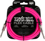 Ernie Ball 6413 Flexcable 3m gitárkábel, egyenes csatlakozók, rózsaszín
