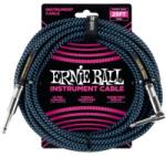 Ernie Ball 6060 Szövetkábel Fekete/Kék - gitarcentrum