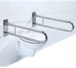  Felhajtható króm-acél fali WC kapaszkodó 60 cm