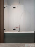 Radaway Essenza Pro PND II 120B balos kádparaván, fekete 10102120-54-01L (10102120-54-01L)