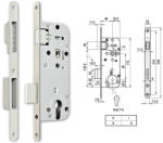 Euro Elzett Cil. Bevésőzár 7 cm 40/90 Magnet Midi 7-C Elzett Inox (1510115)