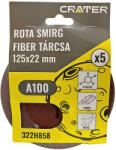 CRATER Fiber Tárcsa 125*22 mm A100 /Rota Smirg/ 5 db/Csom (322H858)