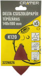 CRATER Csiszolópapír Tépőzáras K120 Deltacsiszo 5 db (322H826)
