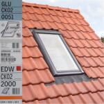 VELUX Fereastra VELUX GLU 55X78 0051 + Rama EDW 2000 (VELUX GLU CK02 0051 + EDW 2000)