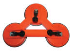 Basic Ventuza tripla pentru sticla si geam auto, carcasa din plastic, 12 cm (393301)