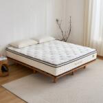 Sincere Furniture [Új modell] Sirius Royal 30 cm téli-nyári, 7 zónás táskarugós matrac gél memóriahabbal, bambusz réteggel, gyapjú és jégselyem huzattal - akár 150 kg-ig | H4 / H4.5 keménység | Sincere 160x200cm (6330-