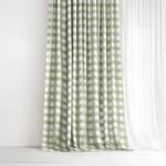 Goldea draperie decorativă luca - carouri rustice 200x150 cm