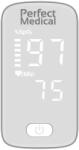 Perfect Medical Pulsoximetru de Deget Perfect Medical PM-50W - Monitorizare SpO2 și Puls, Senzori de Înaltă Precizie, Afișaj LED și Rezultate Rapide, Alb