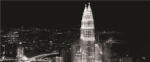 Consalnet Petronas-ikertorony az éjszakában, Kuala Lumpur poszter, fotótapéta (250 x 104 cm) (C1-286VEP)
