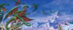 Consalnet Sárkányok poszter, fotótapéta (250 x 104 cm) (C1-2372VEP)