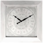 AdTrend Ceas perete plastic alb gri 75 x 75 x 7, 5 cm (107079B)