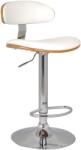 Unic Spot Scaun bar Ares, alb, 49x42x84-105 cm