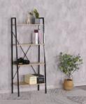 Unic Spot Biblioteca cu 4 rafturi, UnicSpot, negru, 60x32.5x148 cm Biblioteca