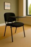 Unic Spot Scaun vizitator cu masa rabatabila, negru, 53x40x76 cm