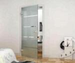 Unic Spot Set usa sticla batanta cu design, sablat cu design, 83.4x197.2x0.8 cm, fara toc