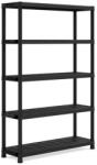 Unic Spot Etajera Plus 120/5, negru, 187x120x40 cm Raft