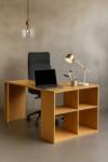 Unic Spot Birou Baillie, stejar alb, 90x60x75 cm