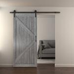 Unic Spot Set usa glisanta tip hambar, gri, 213x96.5x3.5 cm