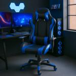 Unic Spot Scaun gaming US90 Silverstone, negru si albastru, 68.5x61.5x125-134.5 cm