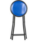 Unic Spot Taburet pliant Malaga, albastru, 30x30x45 cm